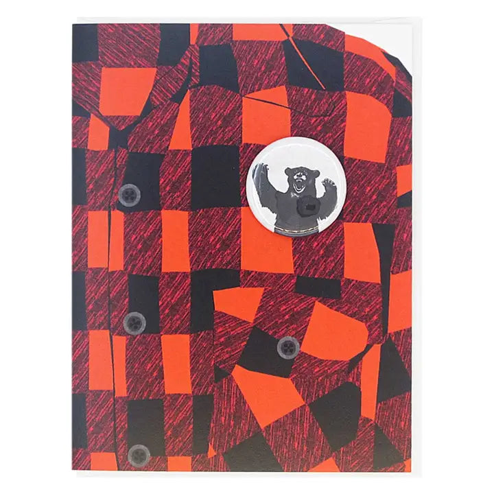 Plaid Shirt Badge Card