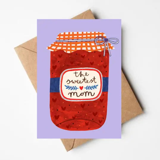 Sweetest Mom Jam Jar Card