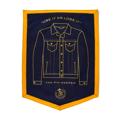 The Pin Keeper - Denim Jacket Camp Flag