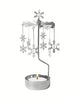 Anglaspel Candle Holder - Silver Snowfall