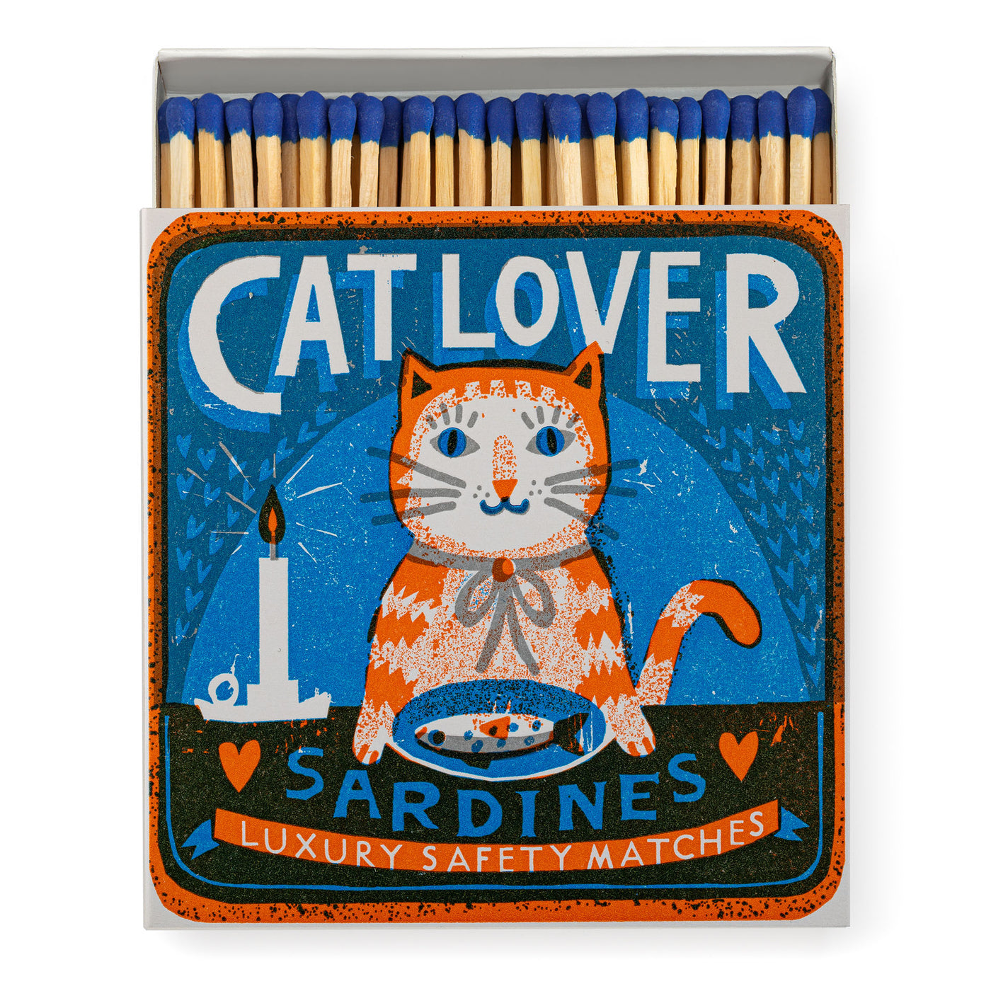 'Cat Lover Sardines' Luxury Boxed Matches