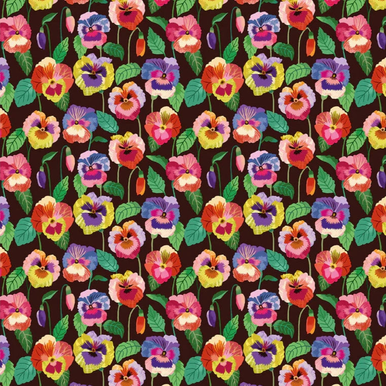 Pansies Wrapping Paper by Brie Harrison
