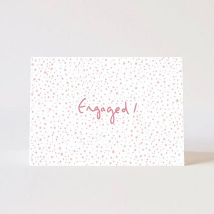 Confetti Engaged Card