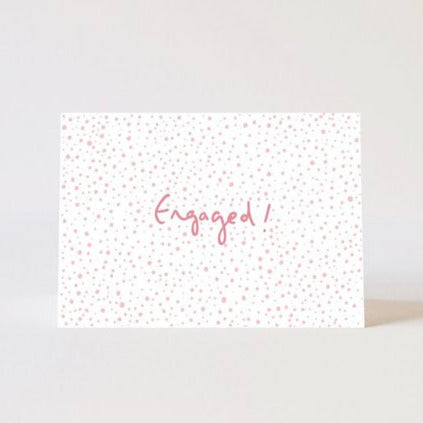 Confetti Engaged Card