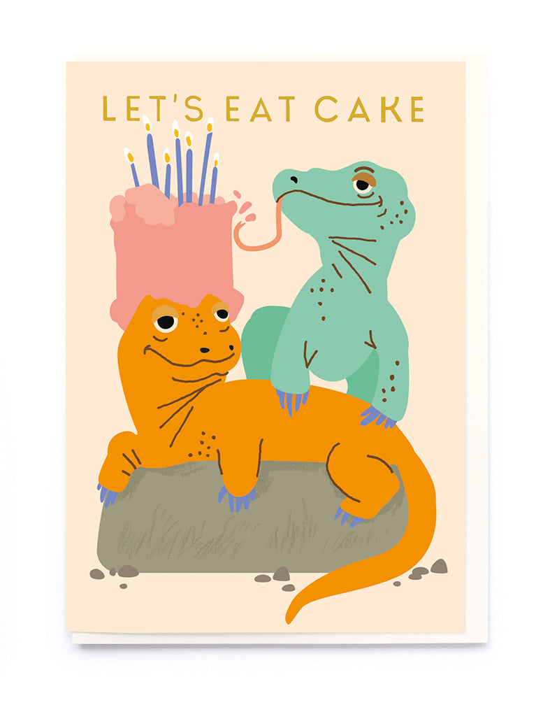 Komodo Dragon Birthday Card