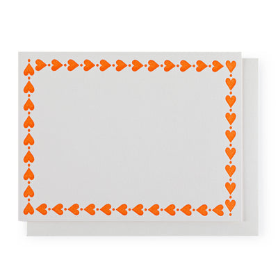 Hearts Letterpress Notecards