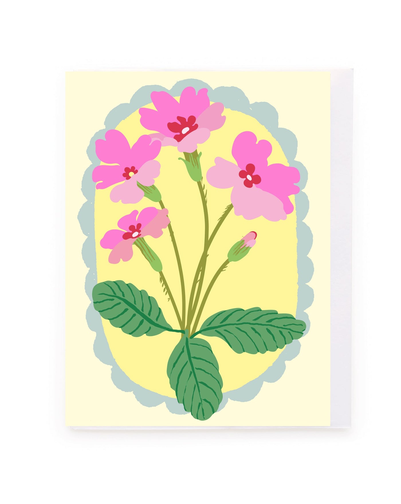 Pink Flowers Vintage Mini Card