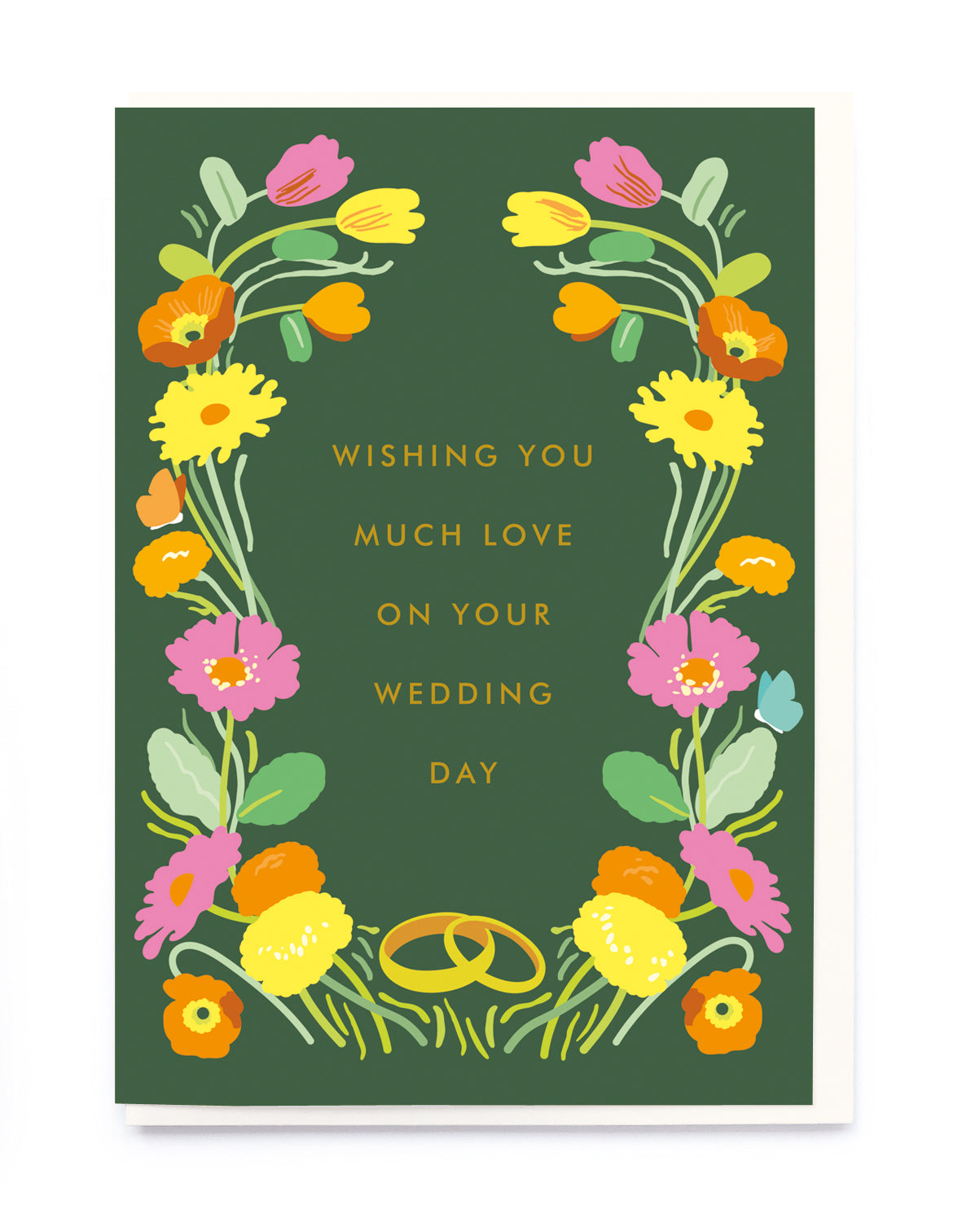 Floral Wedding Card