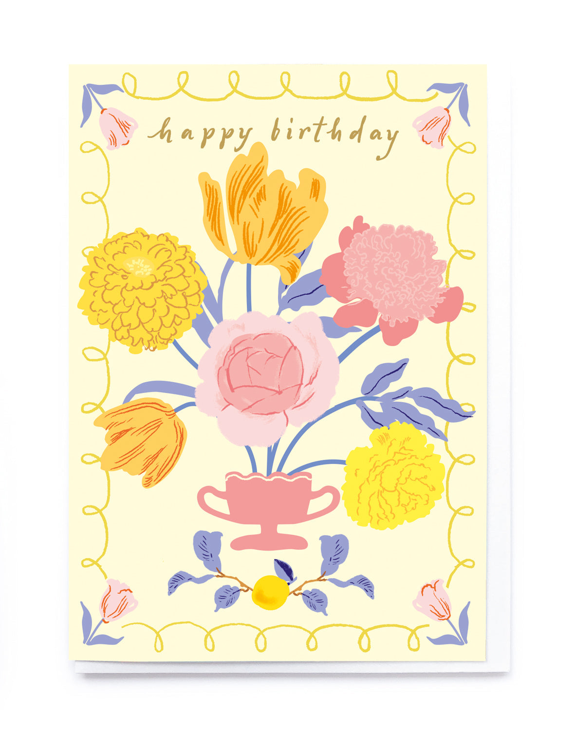 Pastel Bouquet Birthday Card