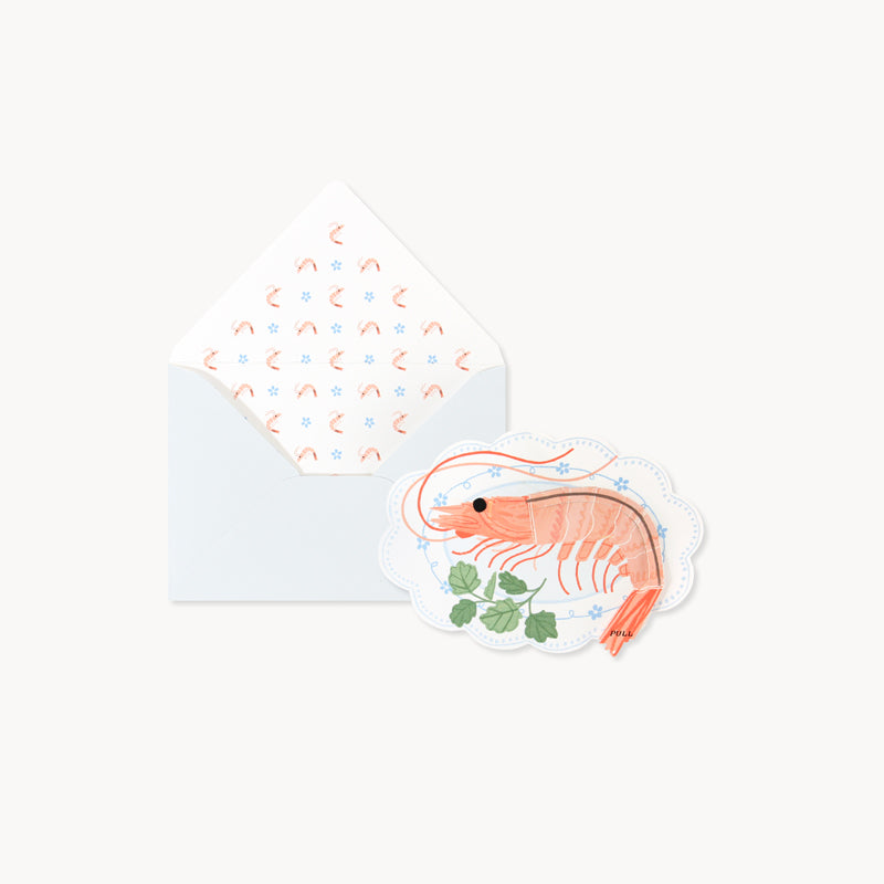 Shrimp Pop-Up Card