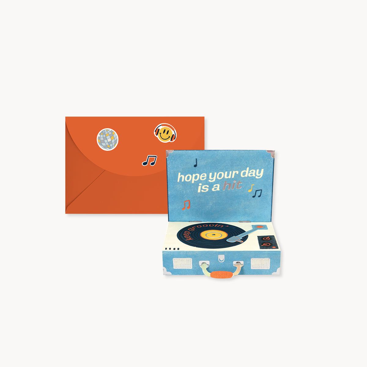 Record Player Pop-Up Card