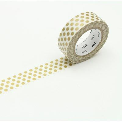 mt Washi Tape - Dot Gold 2