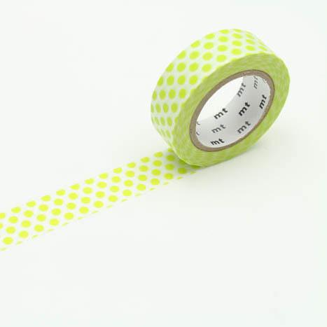 mt Washi Tape - Dot Lime