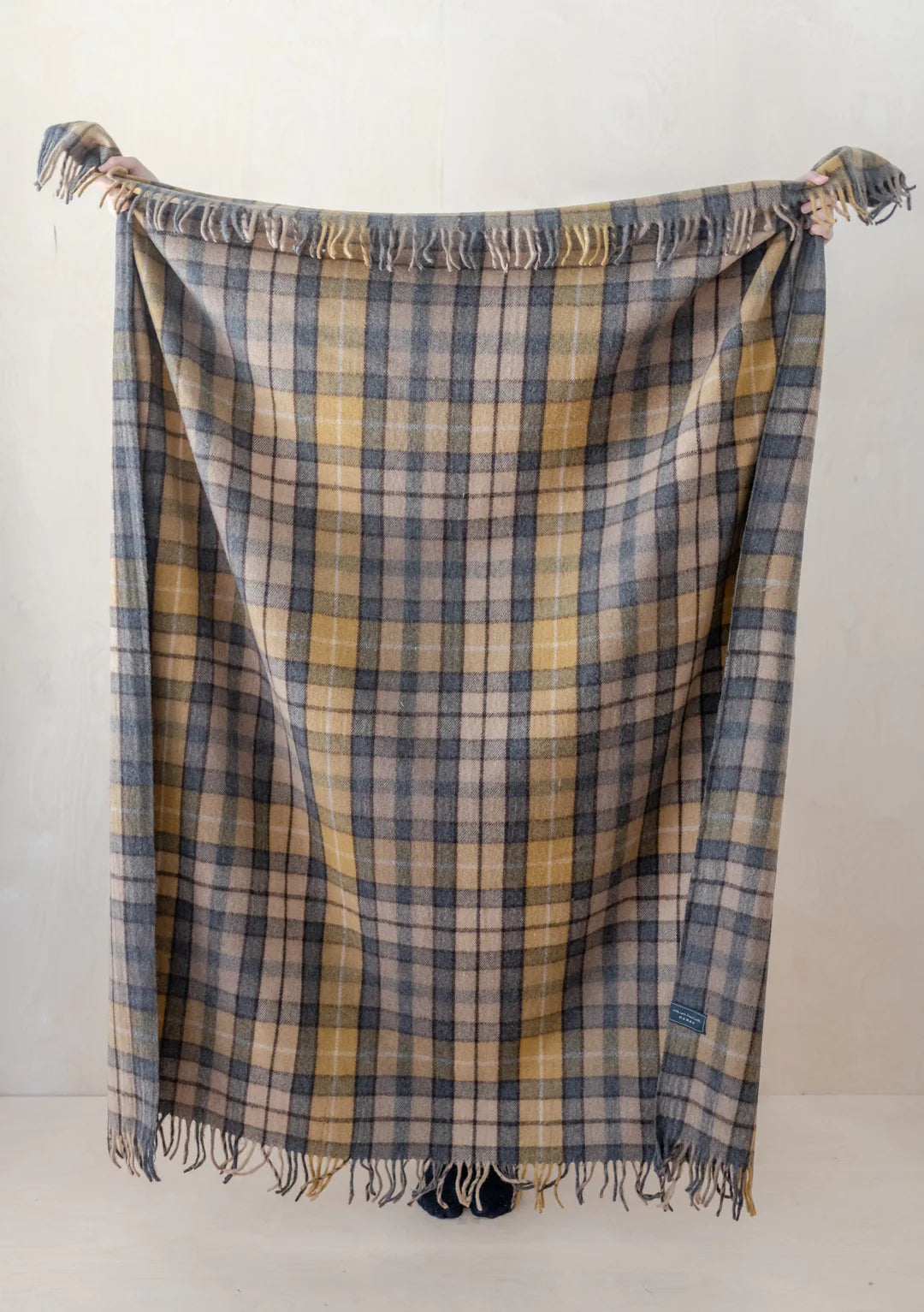 Recycled Wool Blanket - Buchanan Natural Tartan