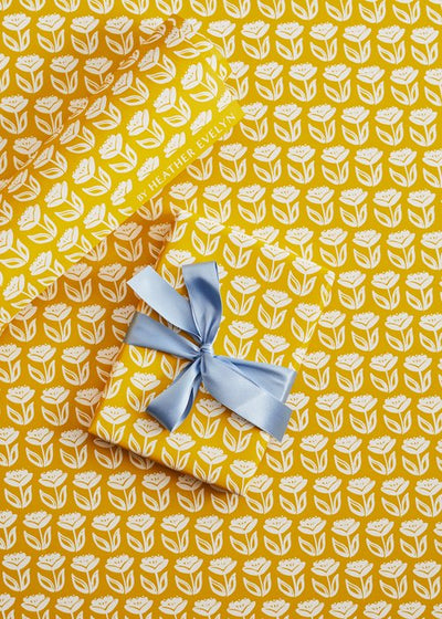 Yellow Tulip Wrapping Paper