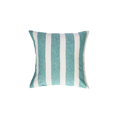 SALE Emerald Stripe Linen Cushion Cover