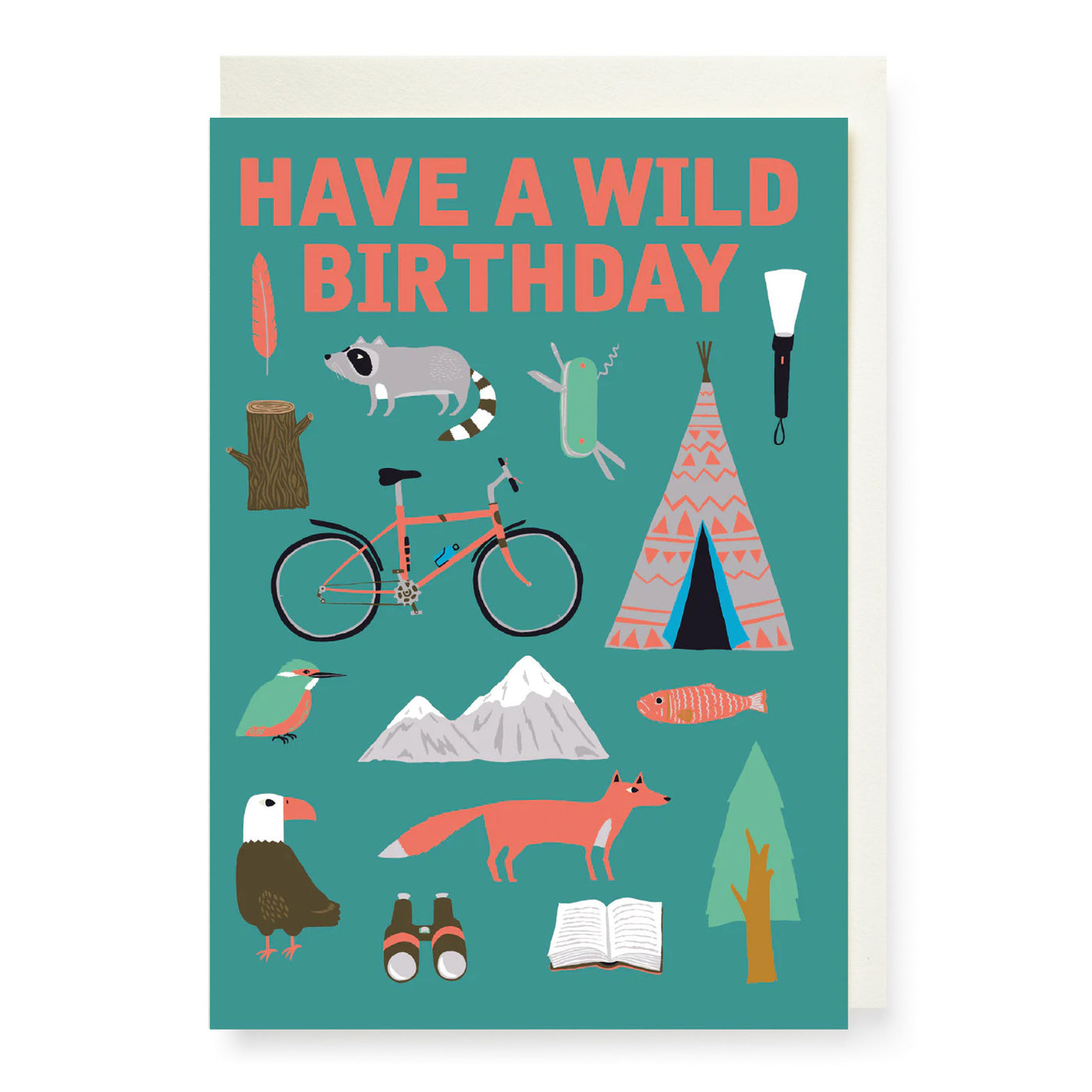 Wild Camping Birthday Card