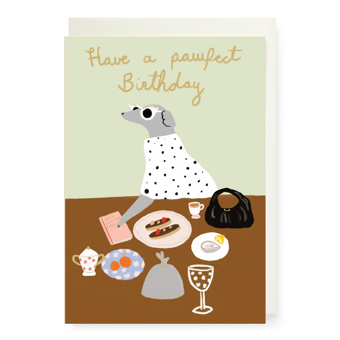 Fashionable Dog Birthday Card