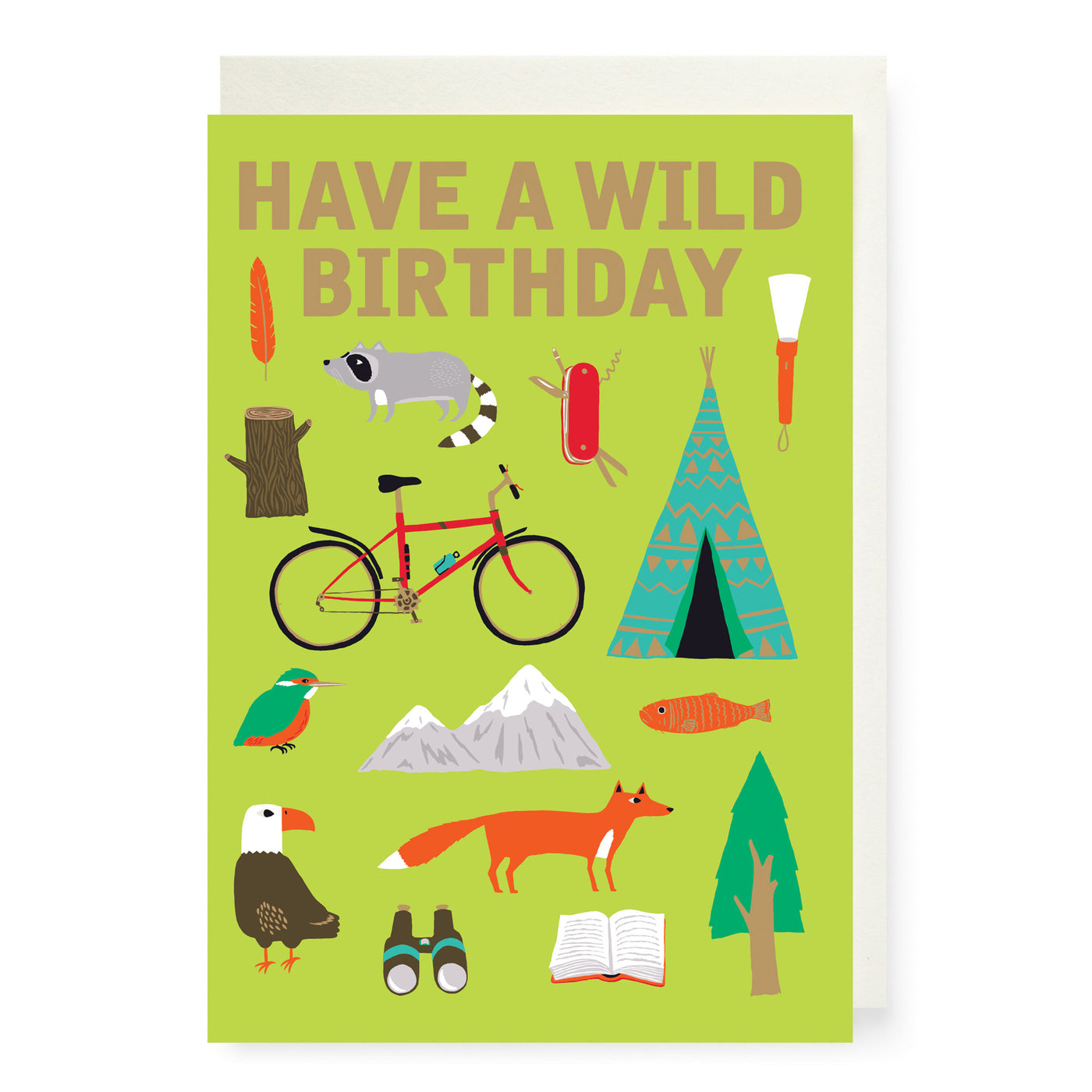 New Wild Camping Birthday Card