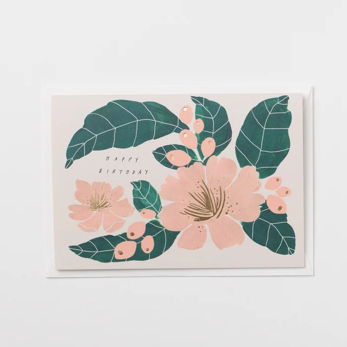 Happy Birthday Peony Card