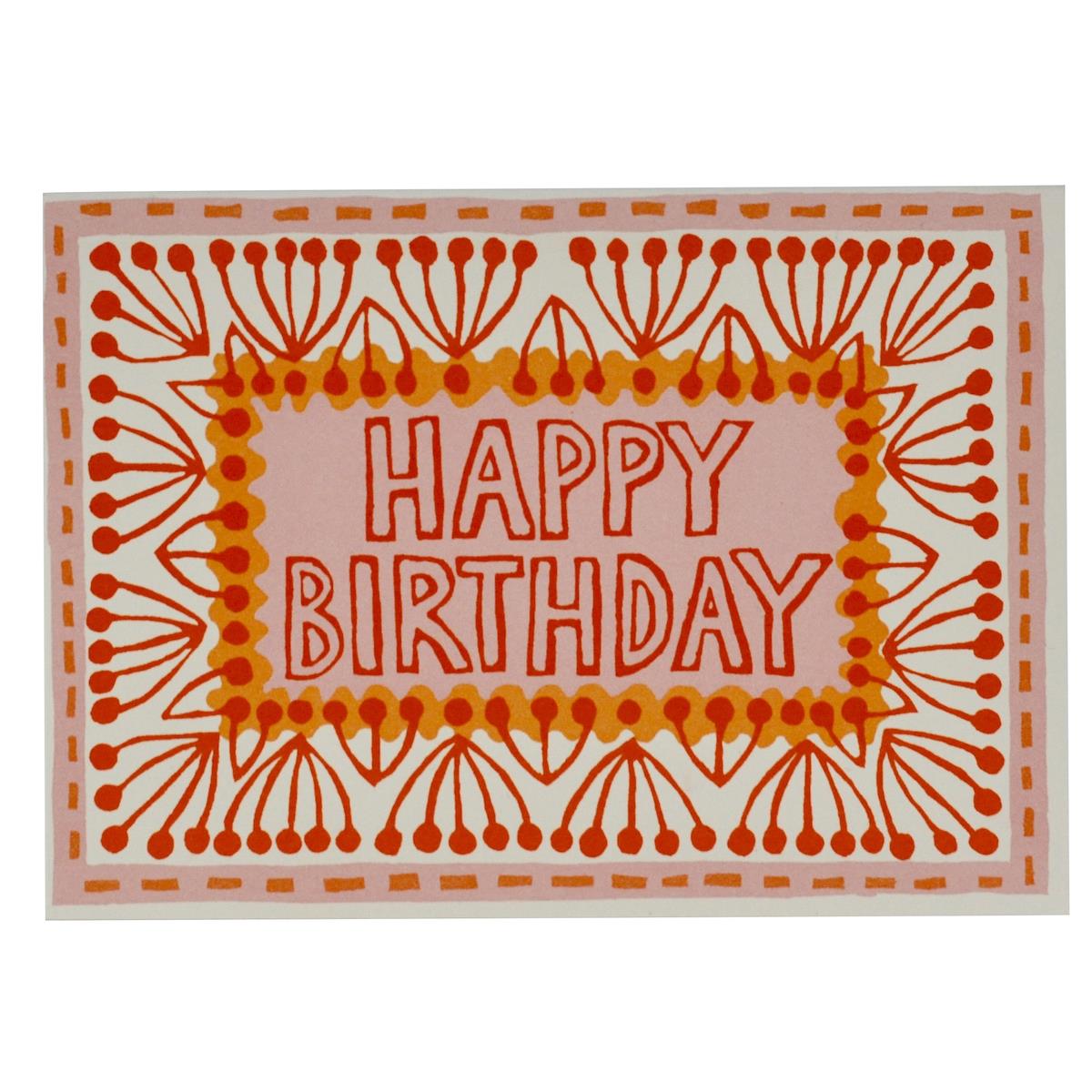 Birthday Neon Greetings Card