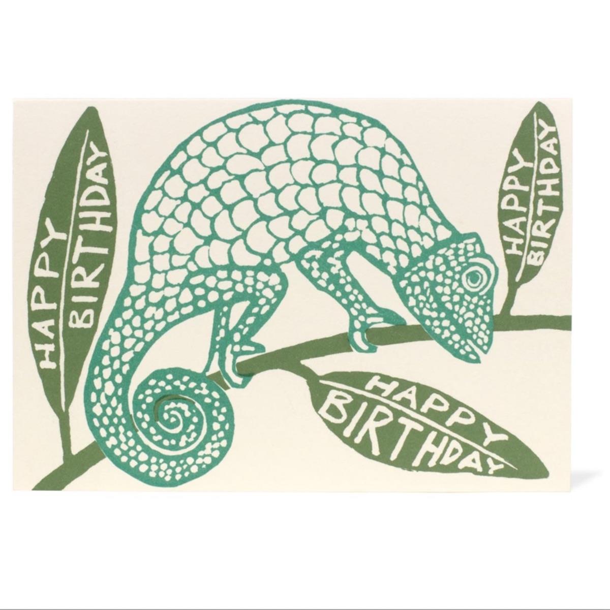 Birthday Chameleon Card