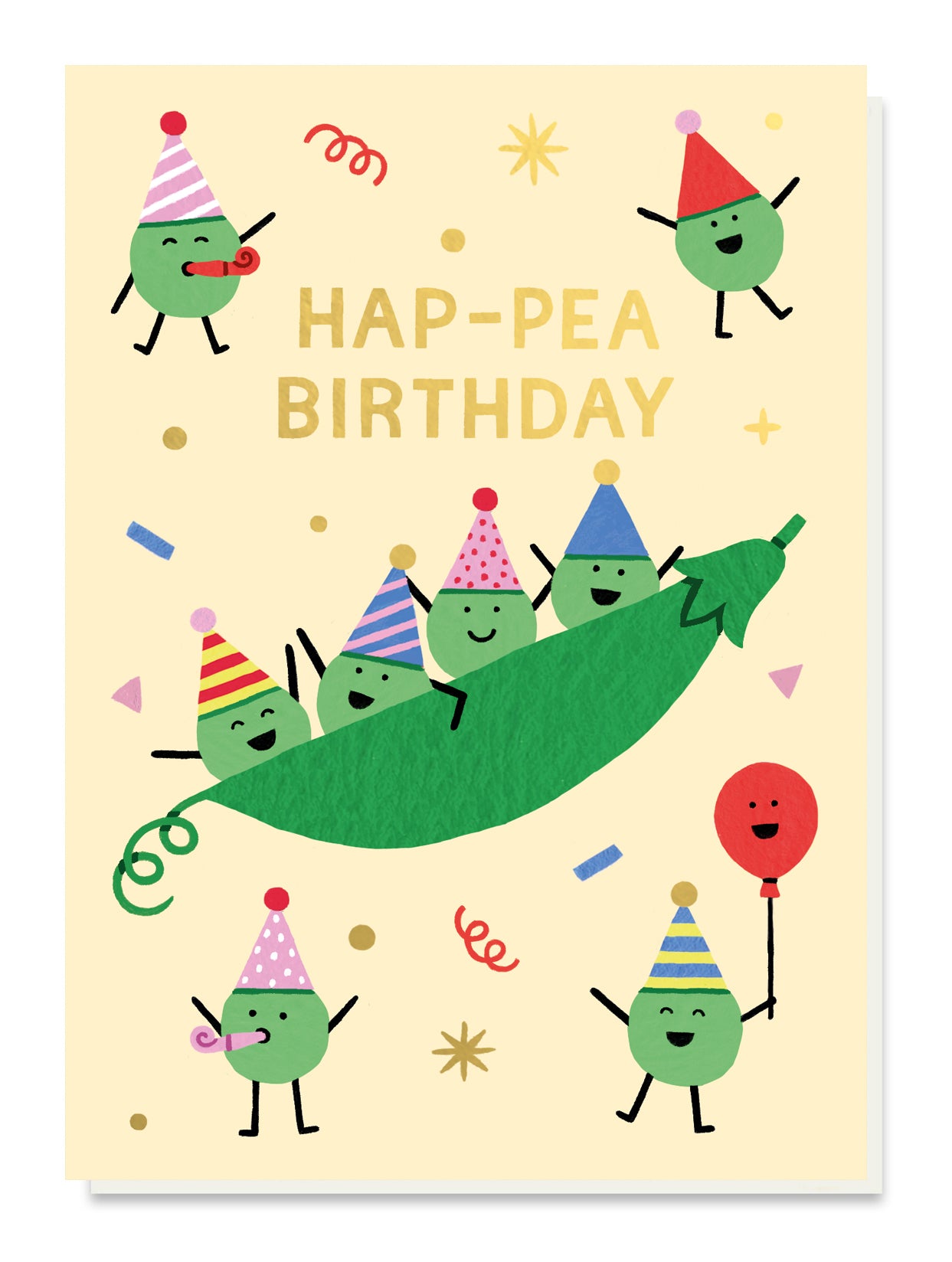 Hap-Pea Birthday Card