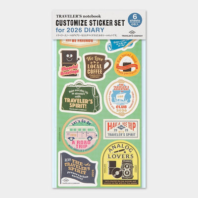 Pre-Order Customised Sticker Set - TRAVELER'S Notebook Insert 2026