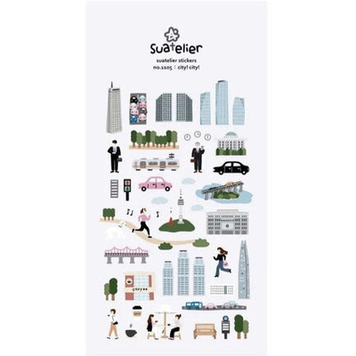 City! City! Stickers - 1105 By Suatelier