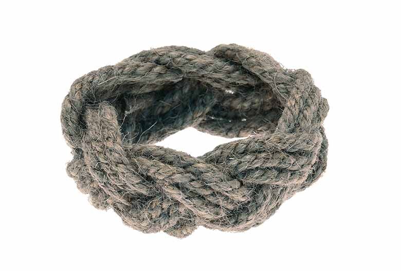 Plaited Jute Napkin Ring