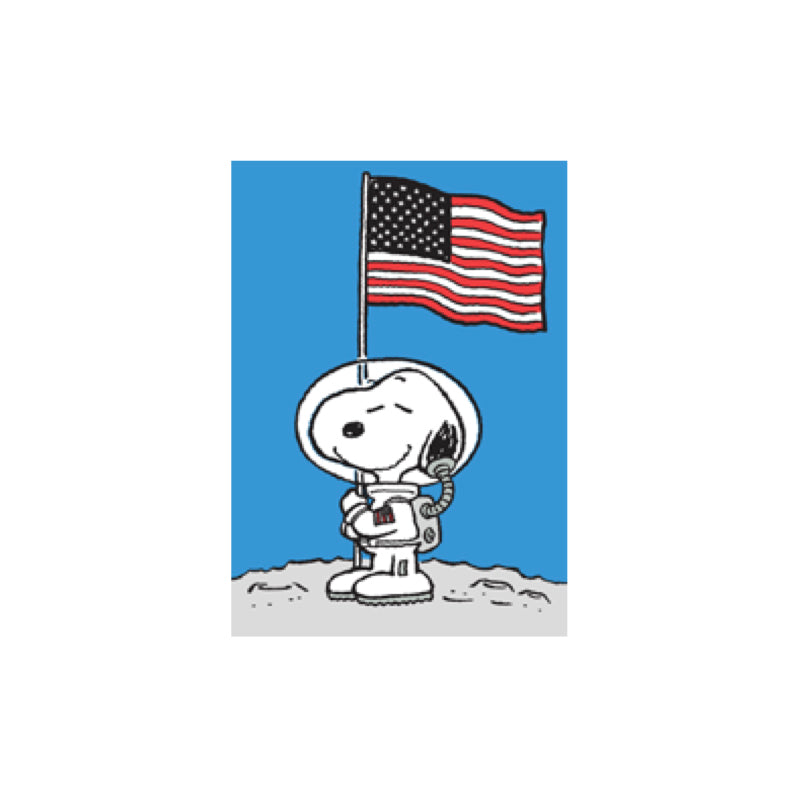 Snoopy Dog Flag Mini Card