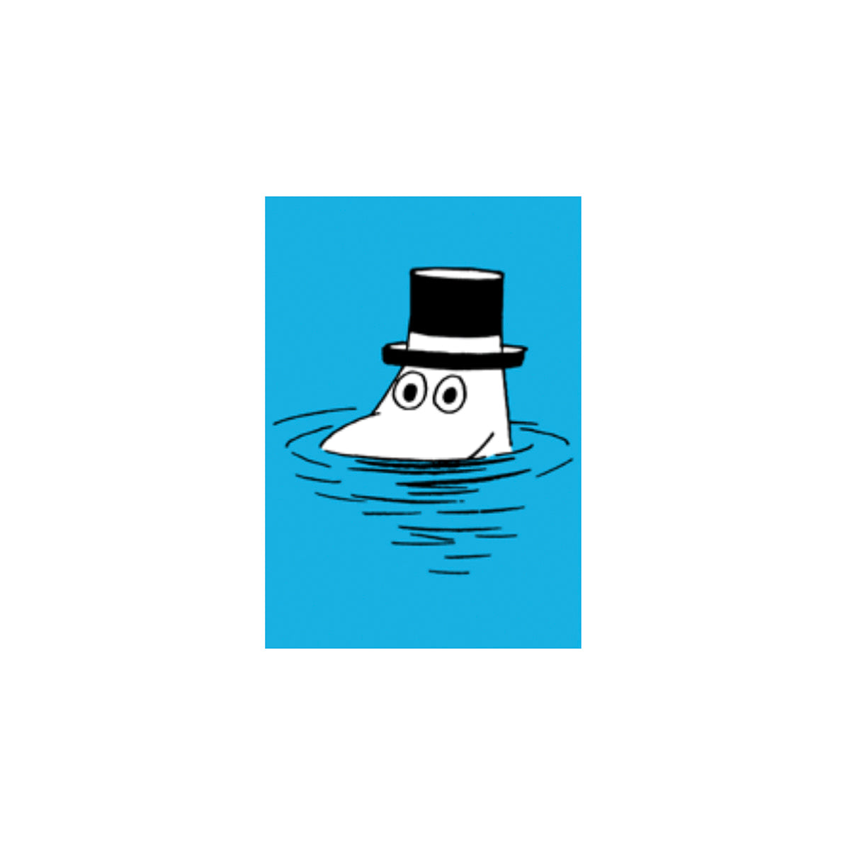 Moominpapa Swimming Mini Card