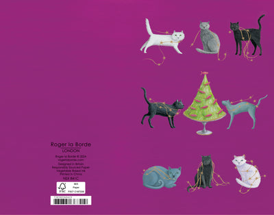Festive Cats - Pack of 8 Christmas Cards