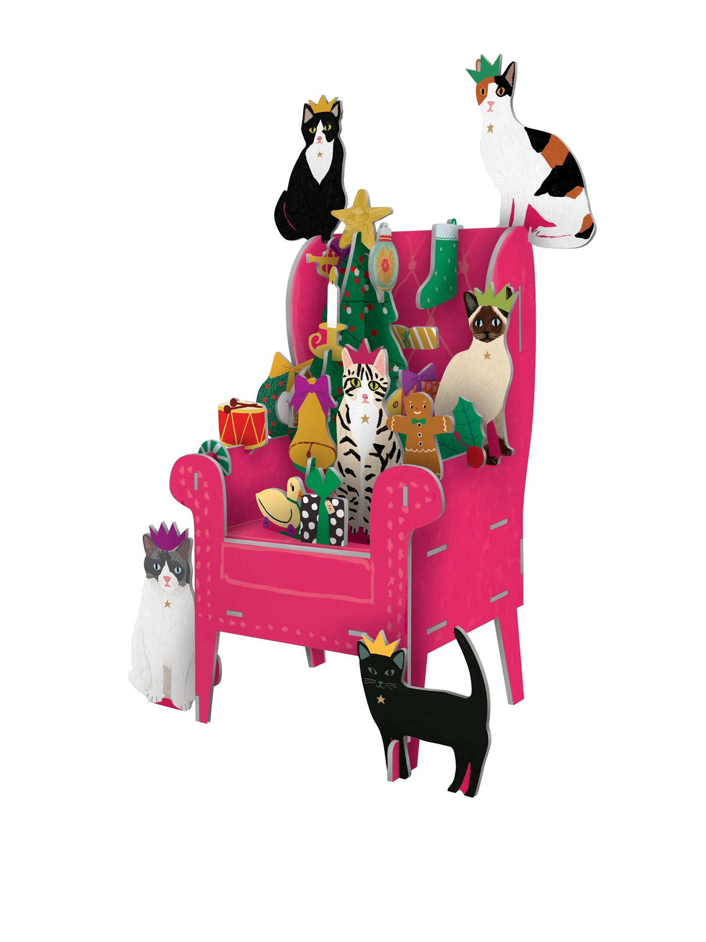 Cosy Cats Slot Together 3D Advent Calendar