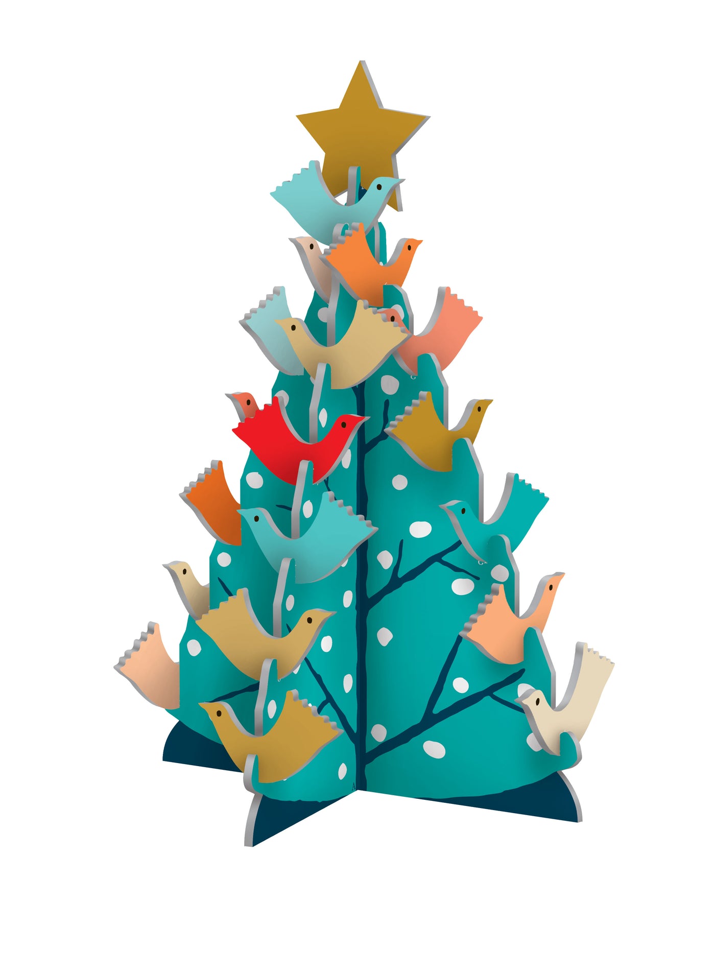 Brilliant Birds Mini Slot Together 3D Advent Calendar