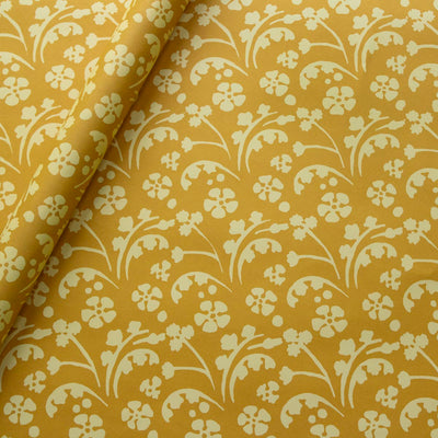 Yellow 'Wild Flowers' Wrapping Paper