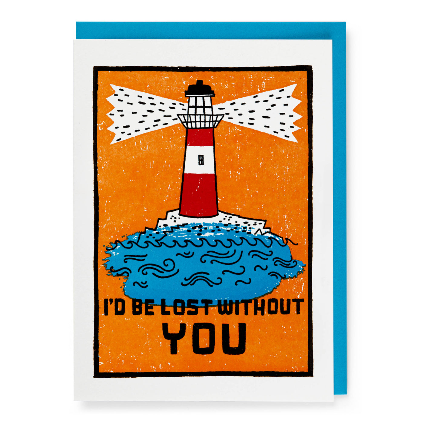 Lighthouse 'I'd Be Lost' Card