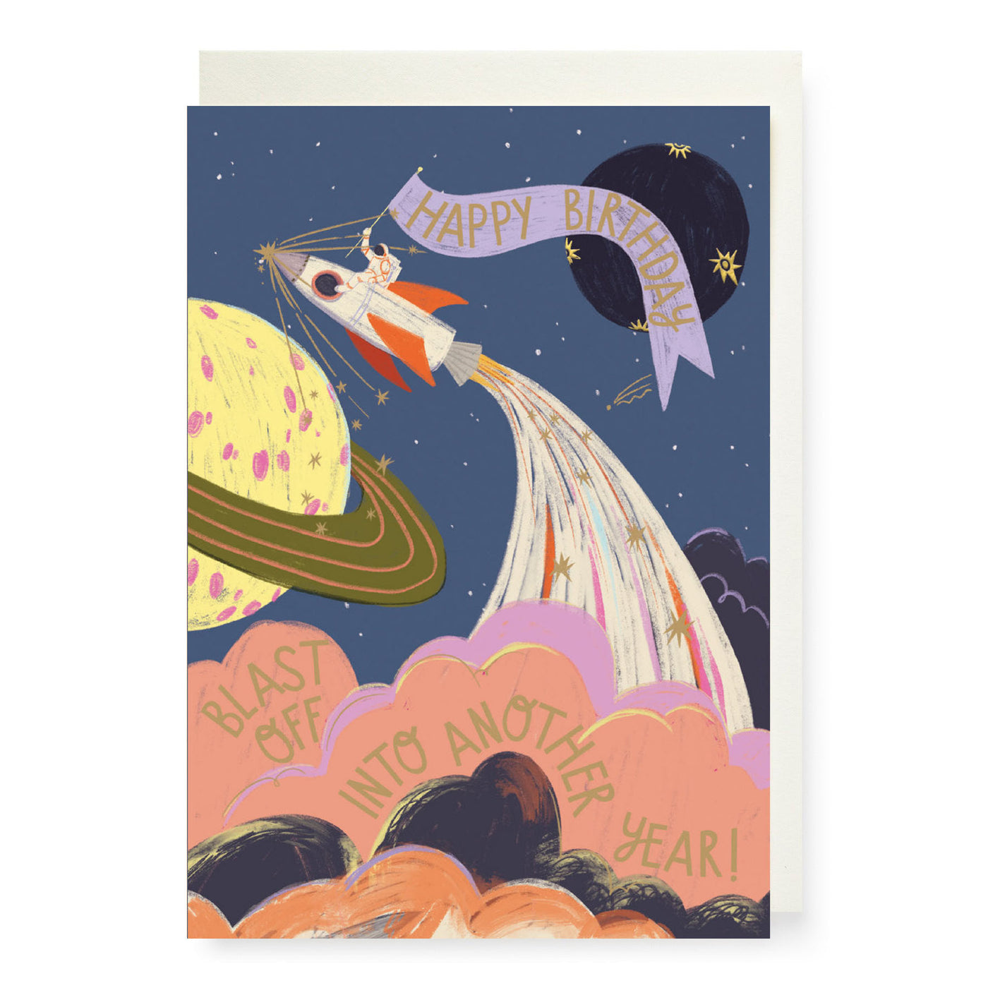 Rocket Birthday Card