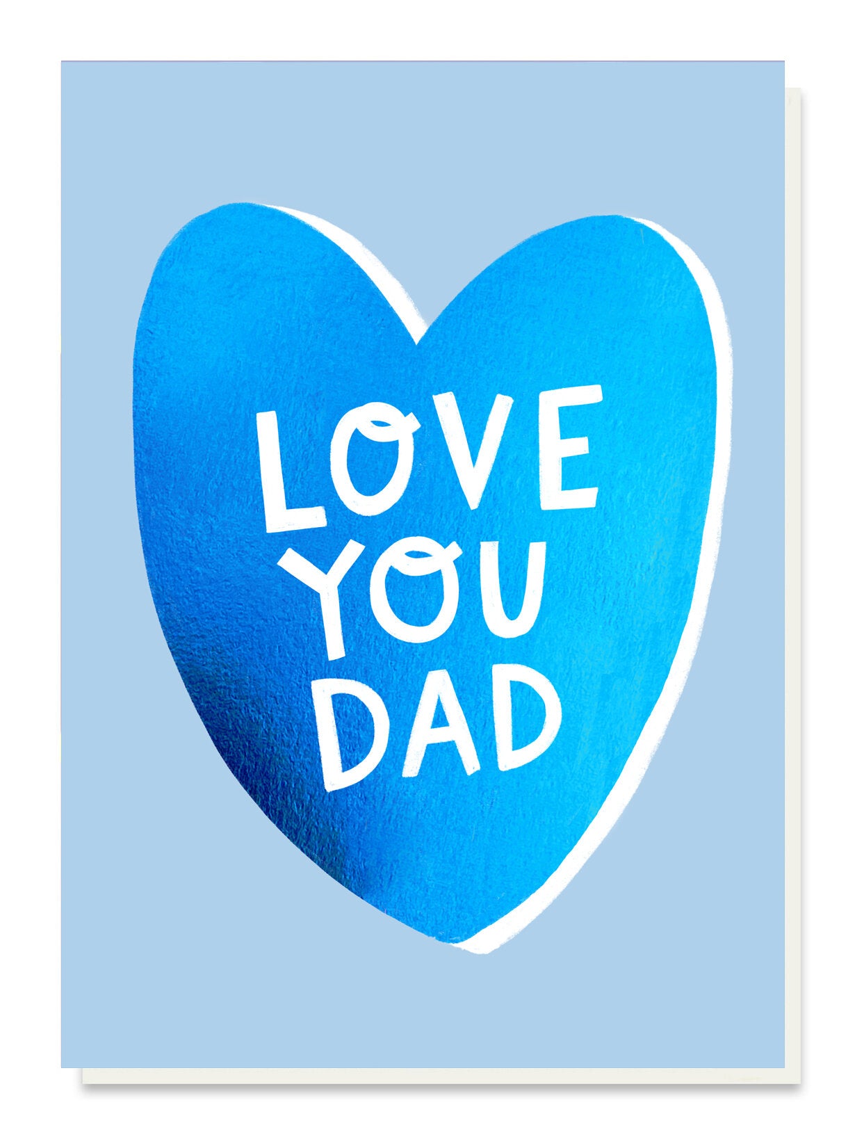 Love You Dad Heart Card