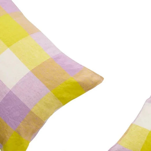 Pair of Linen Pillowcases - Lavender Fizz