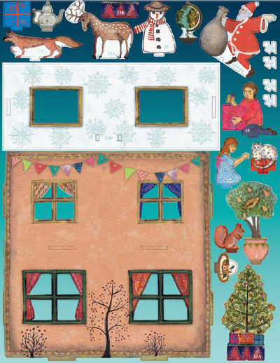 Dolls House Slot Together 3D Advent Calendar