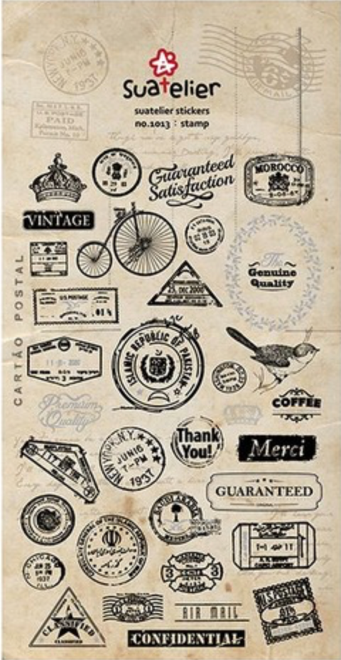 Stamp Stickers - 1013 By Suatelier