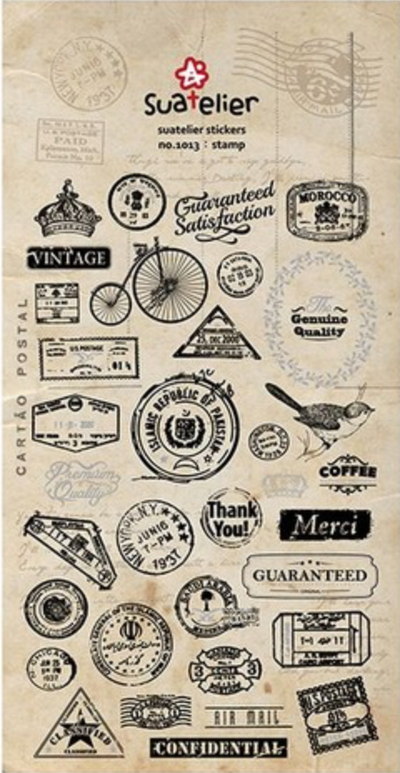 Stamp Stickers - 1013 By Suatelier