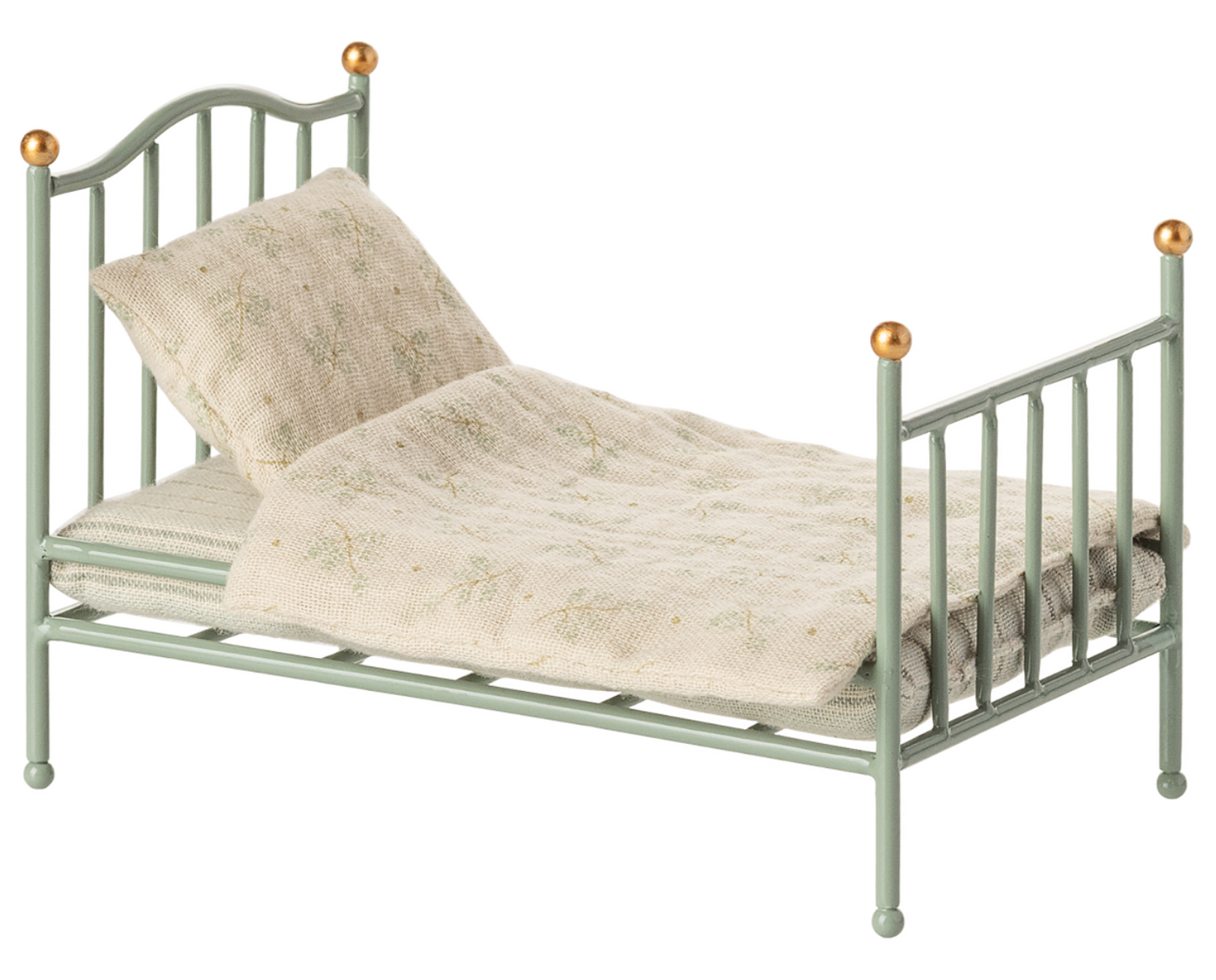 Maileg Mouse Vintage Single Bed - Mint