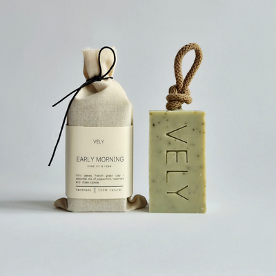 Natural Handmade Soap on a Rope - 120g