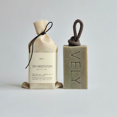 Natural Handmade Soap on a Rope - 120g