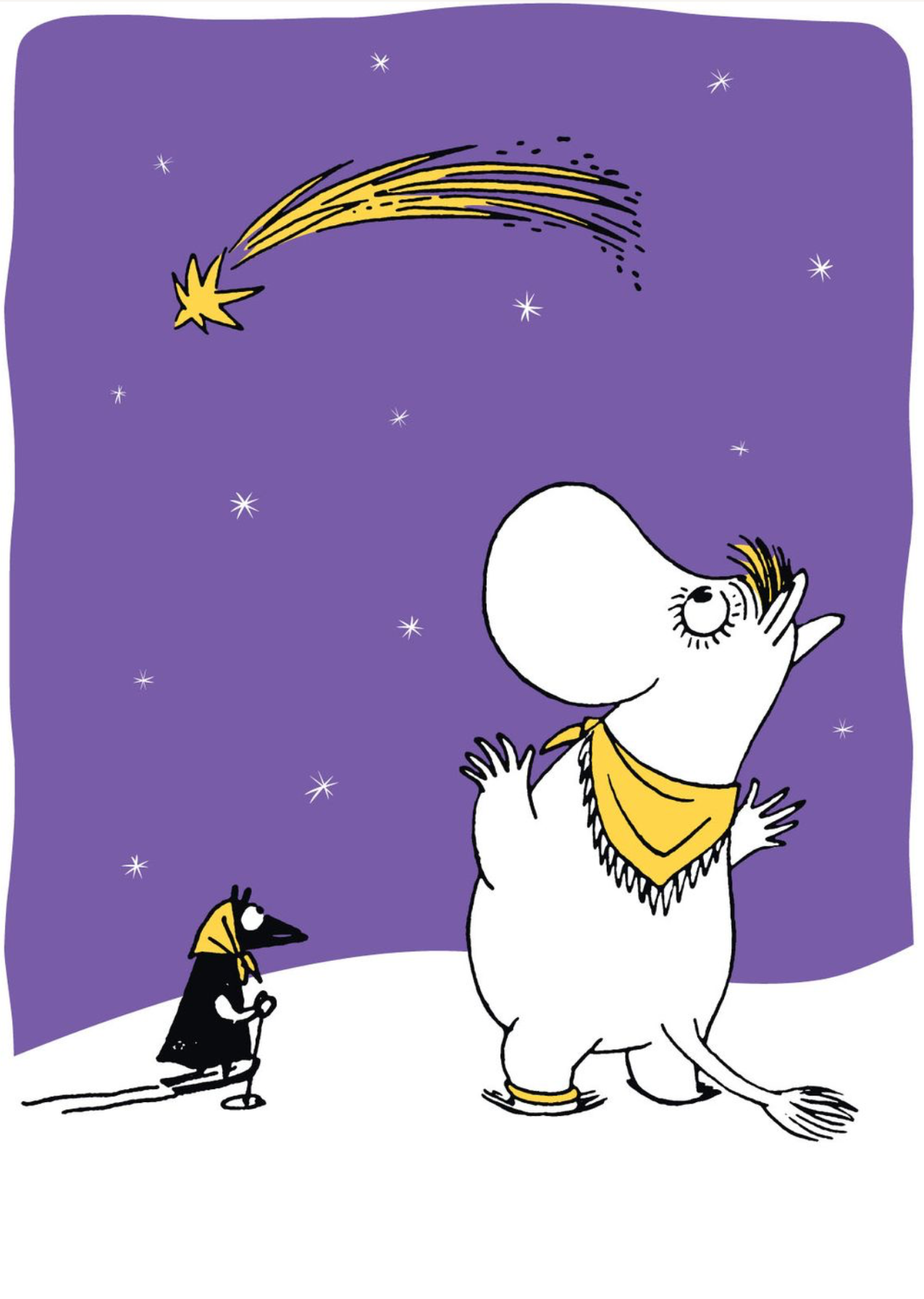 Moomin Shooting Star Letterpress Card