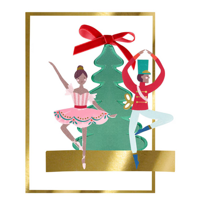 Nutcracker Ballet Stand Up Card