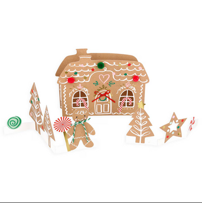 Pop-Up Gingerbread Scene Card