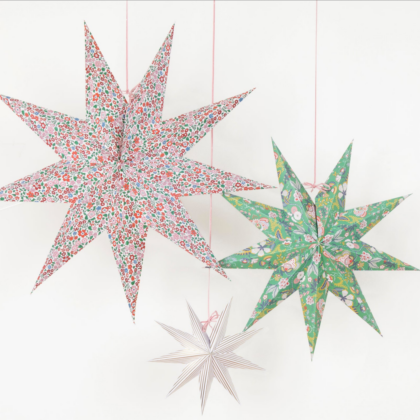 Meri Meri X Liberty Star Decorations - Pack of 3